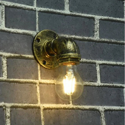 DecorBites™ Industrial Iron Pipe Wall Sconce for Bedroom, Bar, Cafe, Restaurant, Aisle, and TV Background