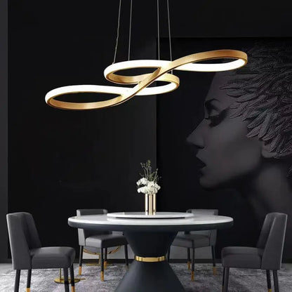 Decorbites™ Gold LED Kronleuchter: Moderner nordischer Pendelleuchter für Esszimmer, ideal für Küche, Bar, Büro.