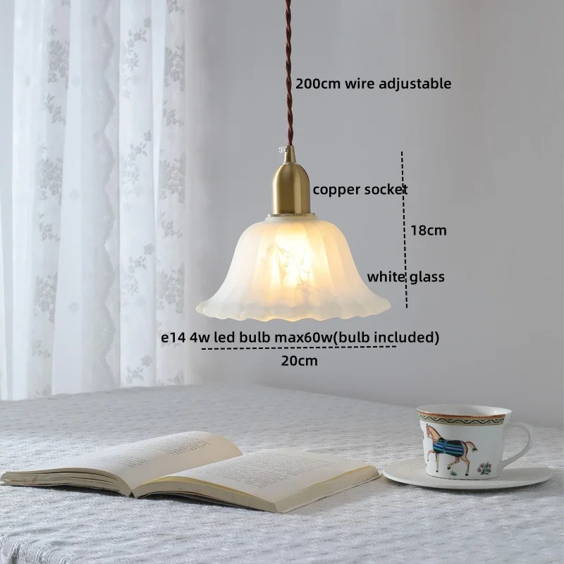 Decorbites™ Klar-Glas-LED-Kupfer-Hängelampe für moderne Heimdekoration.