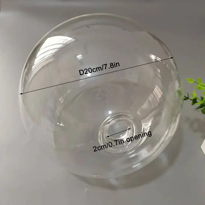 Decorbites™ Klar-Glas-Pendent-Lampenschirm mit 2,2 cm Gewinde für Kronleuchter & Hängeleuchten