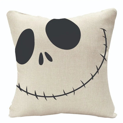 DecorBites™ Halloween Linen Cushion Cover for Living Room Decor and Sofa - Trick or Treat