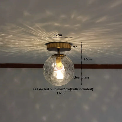 Decorbites™ Grüne Glas-LED-Deckenleuchte für die Beleuchtung von Wohnzimmer, Flur und Heim