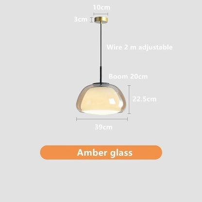Decorbites™ Glas-Gelee-Hängelampe - Minimalistisches Luxusdesign für das Wohnzimmer im Haus