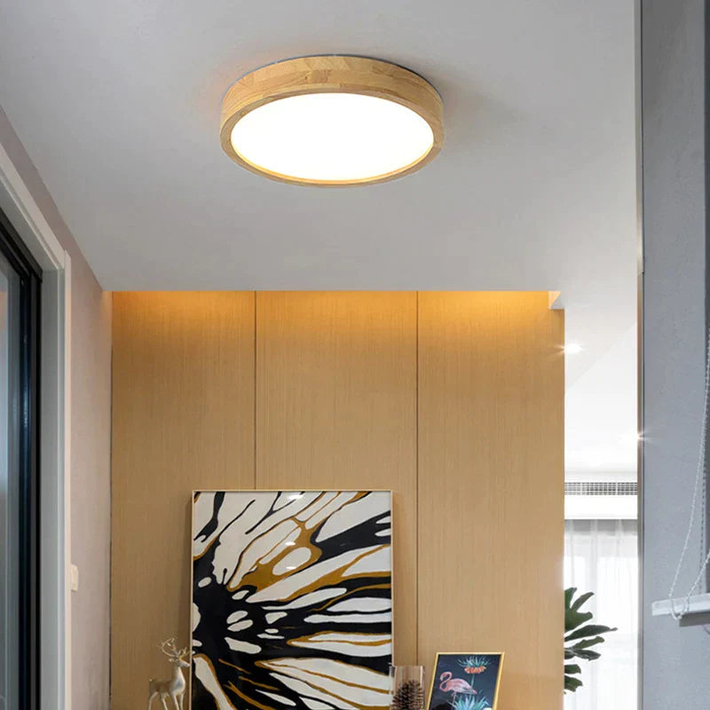 DecorBites™ LED Wooden Ceiling Light for Stylish Home Decor and Lighting