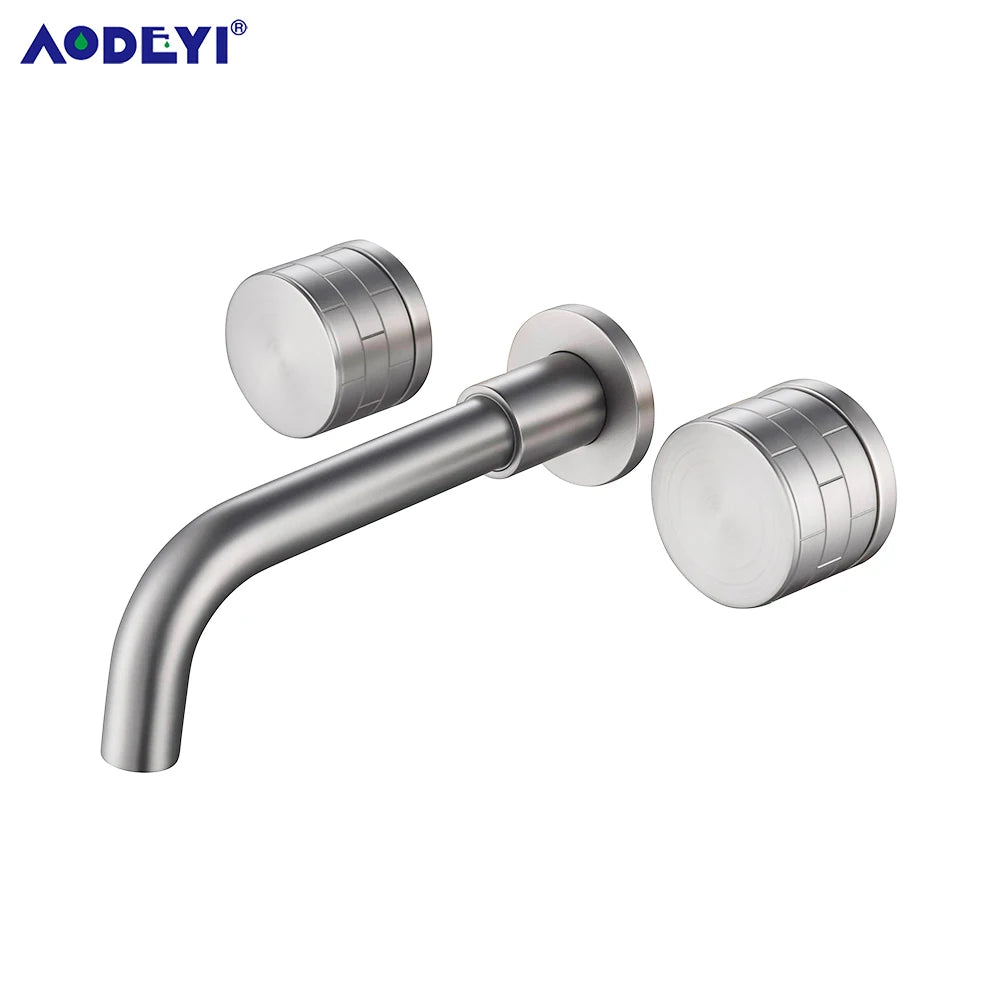 Black Wall Mounted Bathroom Faucet