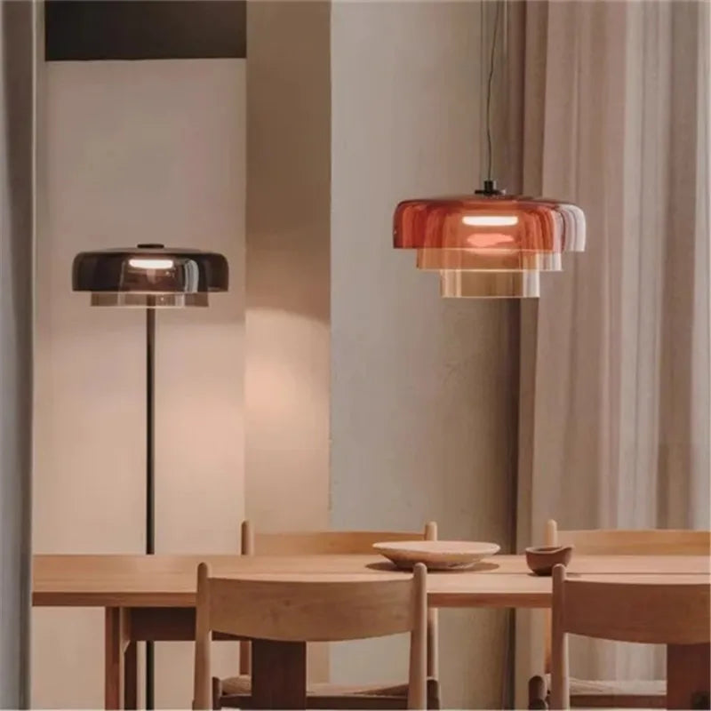 Decorbites™ Levels Bunte Glasanhängerleuchte: Moderne LED-Kronleuchter für Esszimmer, Bar und Wohnzimmer