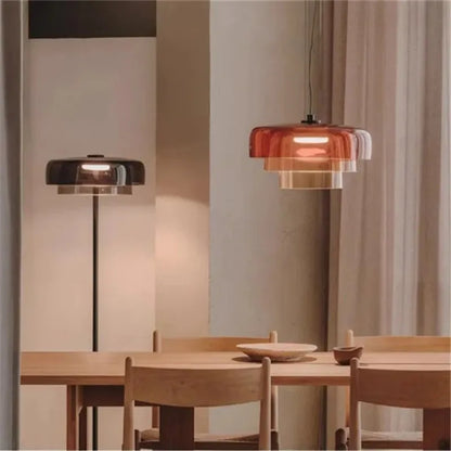 Decorbites™ Levels Bunte Glasanhängerleuchte: Moderne LED-Kronleuchter für Esszimmer, Bar und Wohnzimmer