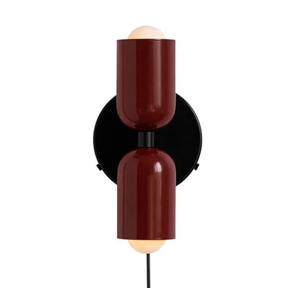 Decorbites™ Sahne Doppelkopf-LED-Wandleuchten | Moderne nordische bunte Lichter für Innenraumdekoration