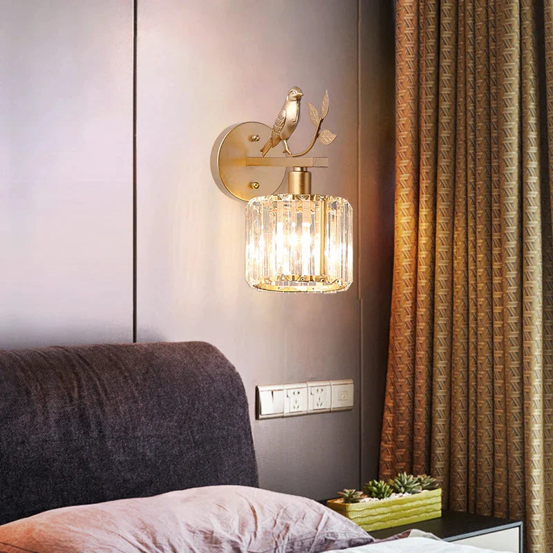Decorbites™ Kristallvogel Wandlampe: Moderner Luxus für Wohnzimmer, Schlafzimmer und Flur