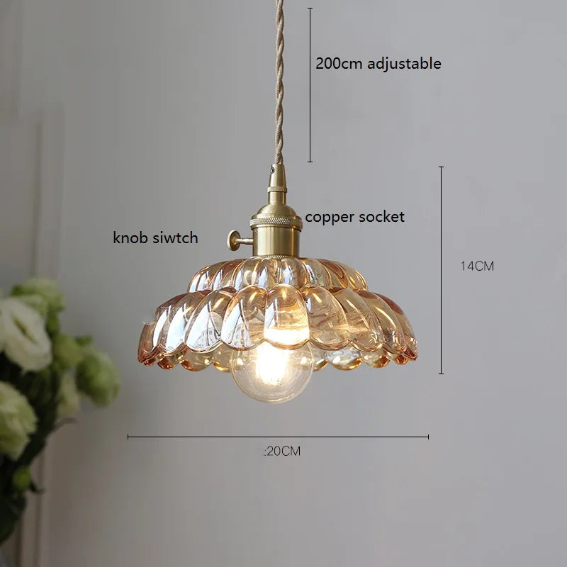 Glass Vintage Pendant Lamp