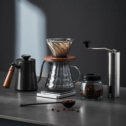 Decorbites™ Glas-Kaffeekocher: Handgefertigter Topf zum Teilen, Filterbecher und Teekanne