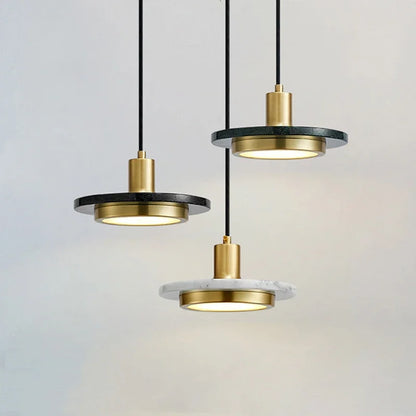 DecorBites™ Gold Copper Saucer Marble Chandelier Luxury Home Decor Bedside Cafe Table