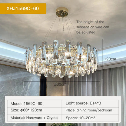 Decorbites™ Kristall-LED-Kronleuchter für gehobene Wohnräume