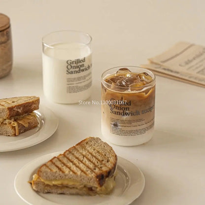 Decorbites™ Glas-Kaffeetassen-Set aus 2 Stück