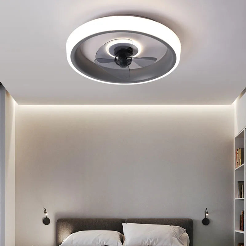 Decorbites™ 50 cm Deckenventilator mit unsichtbaren Flügeln, geräuschloser Betrieb für Schlafzimmer, Wohnzimmer