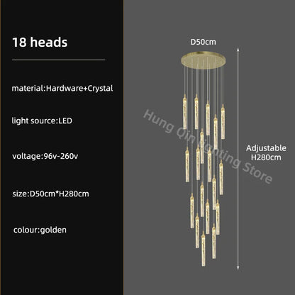 Decorbites™ Kristall-Leuchter: Moderne Luxus-Pendantbeleuchtung für die Hausdekoration