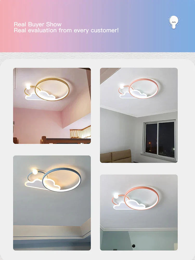 Decorbites™ Kinder-LED-Deckenleuchte: Moderner Kinderzimmer-Kronleuchter für das Schlafzimmer, smarte Cartoon-Lampe