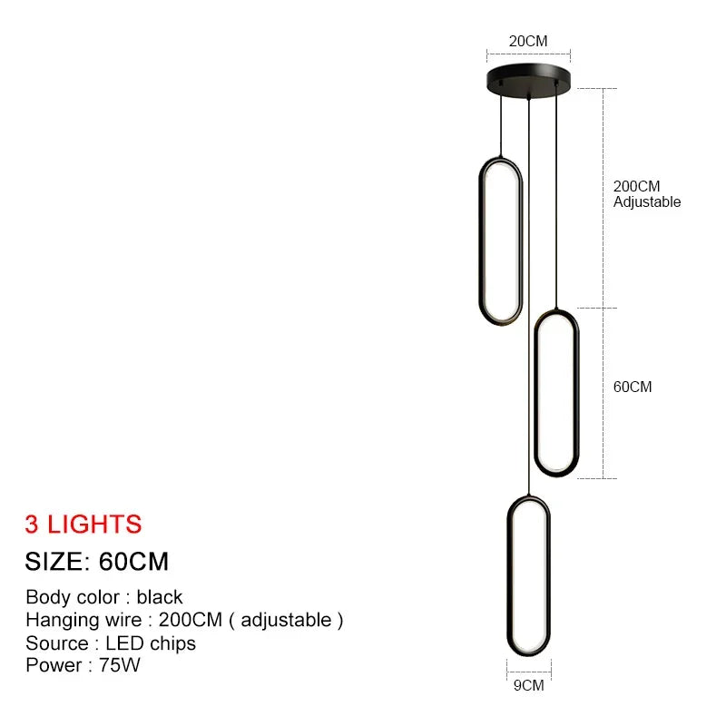 Decorbites™ LED-Kronleuchter: Moderne Pendelleuchten für Wohnzimmer und Esszimmer zur Heimdekoration