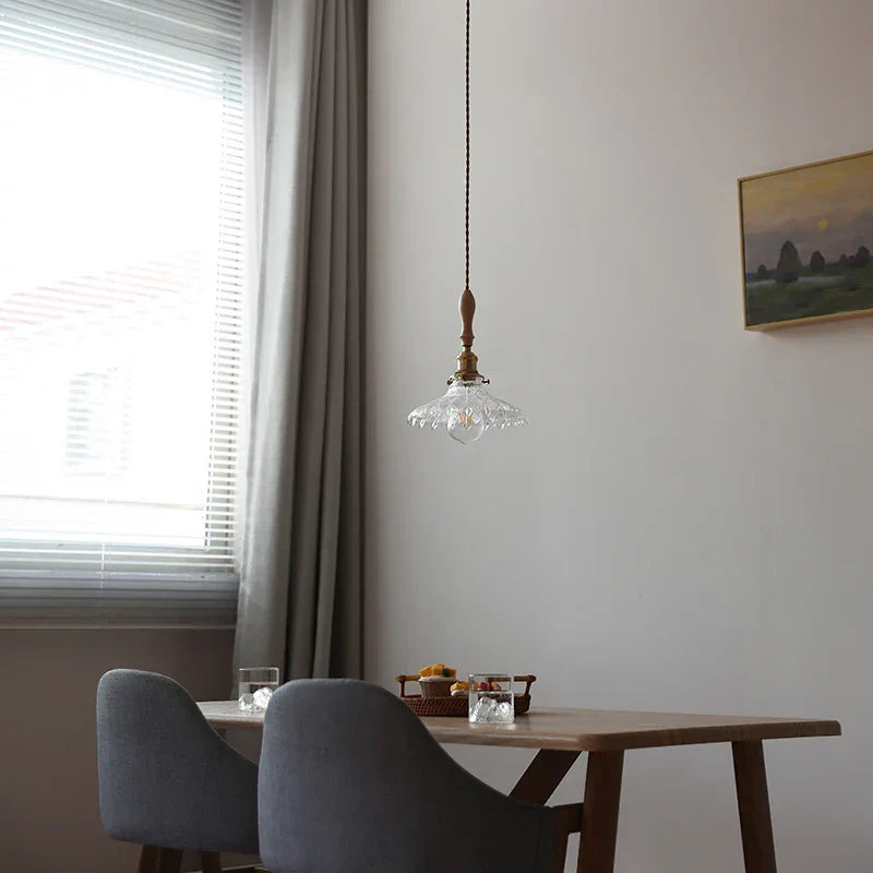 Decorbites™ Glas-LED-Pendantleuchte mit Holzgriff - Moderne nordische Hängelampe