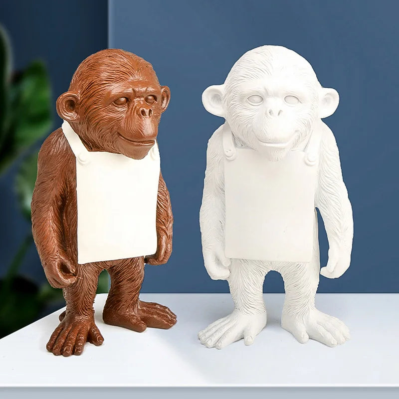 Decorbites™ Gorilla-Skulptur Harzfigur Affenstatue Wohnraumausstattung Wohnzimmer-Figur Handwerk