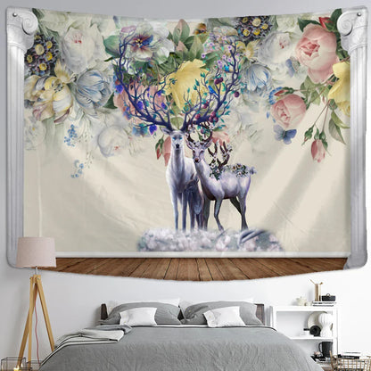 Decorbites™ Elch-Teppich Wandbehang Mystischer Sternenhimmel Wohnraumdekoration