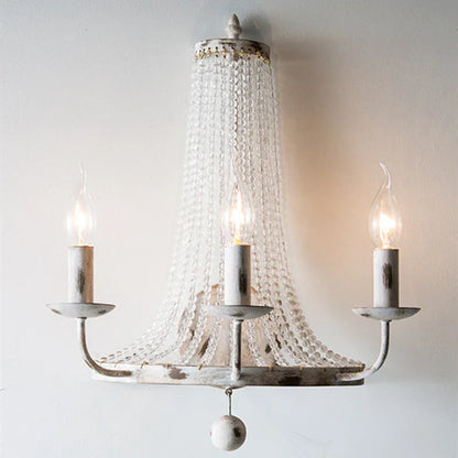 DecorBites™ Crystal Tassel Wall Lamp: Elegant LED Lighting for Home, Hotel, and Lobby Decor