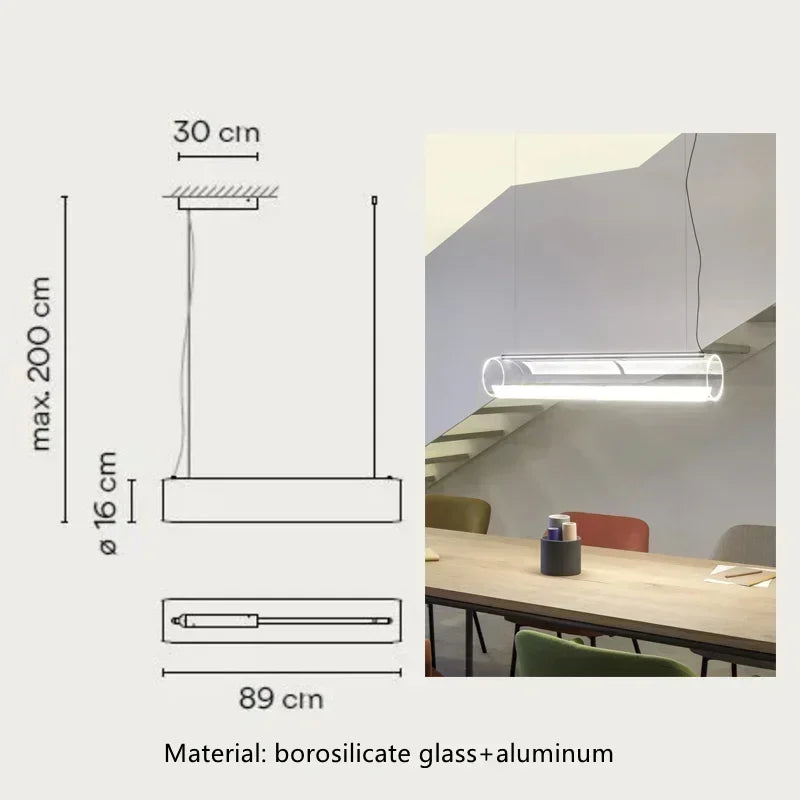 Decorbites™ Glas-Zylinder-Leuchter: Elegante Innenbeleuchtung für Wohnzimmer & Esszimmer
