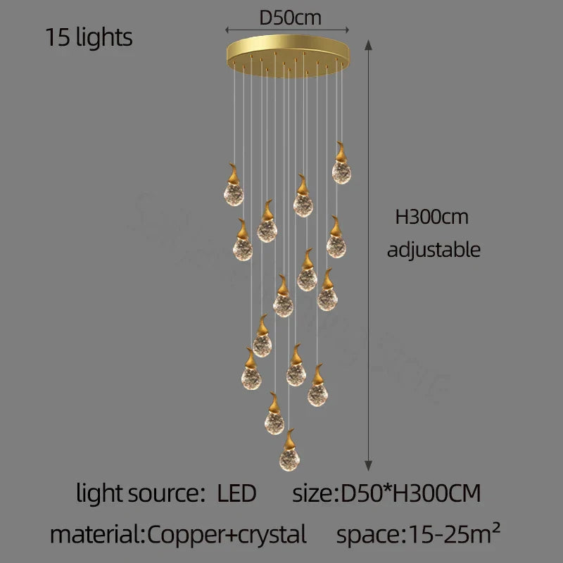 Crystal Gourd Chandelier