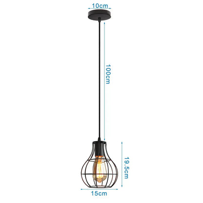 Decorbites™ Industrielles Loft-Pendant-LED-Deckenleuchte für die Dekoration im Wohnzimmer, Küche und Zuhause