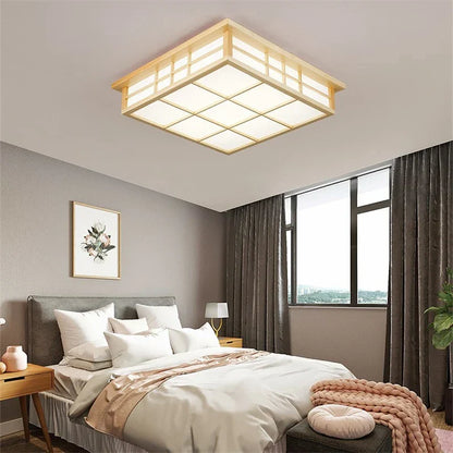Decorbites™ Japanische Holzkantige LED-Deckenleuchten für modernes Wohnzimmer und Küche