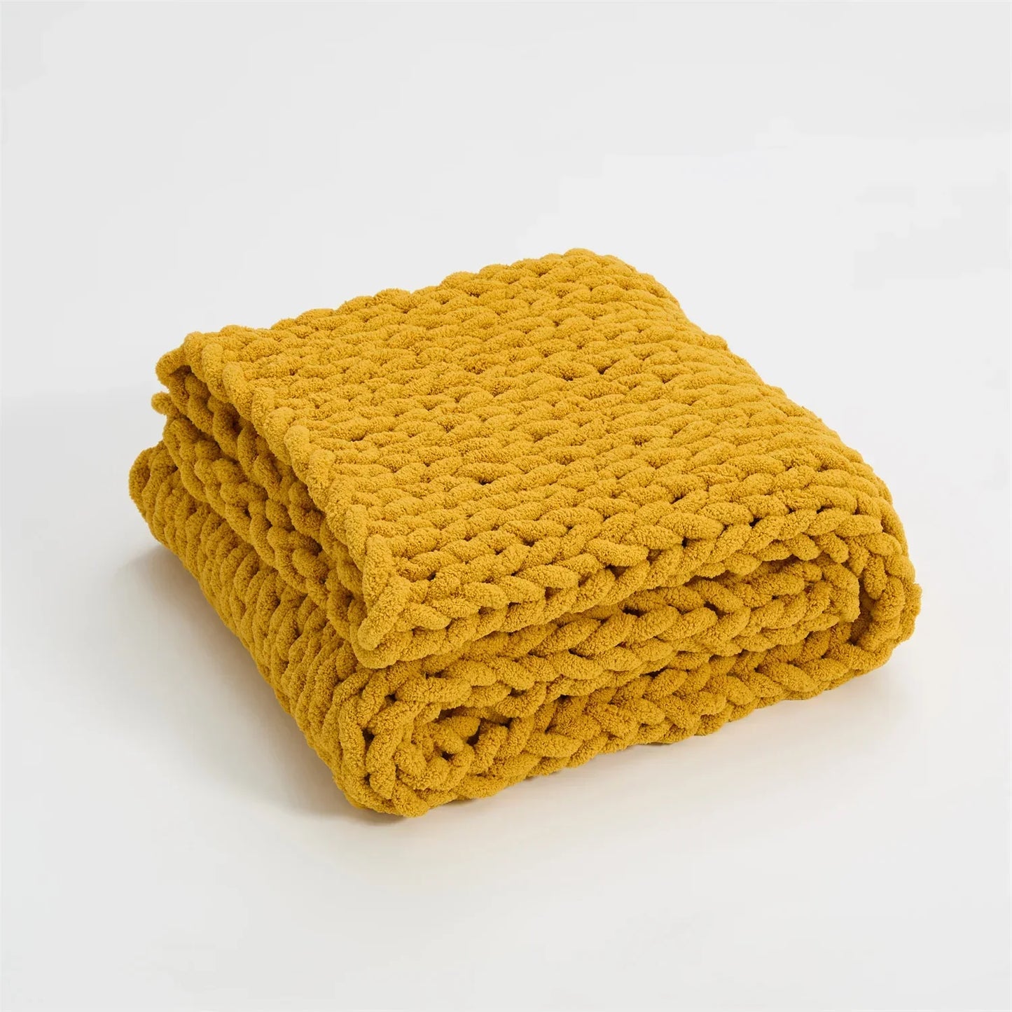 Decorbites™ Kuschelige Chenille-Grobstrickdecke - Weiche dekorative Überdecke für Bett, Sofa, Wohnzimmer - Sommerquilt- oder Teppichalternative