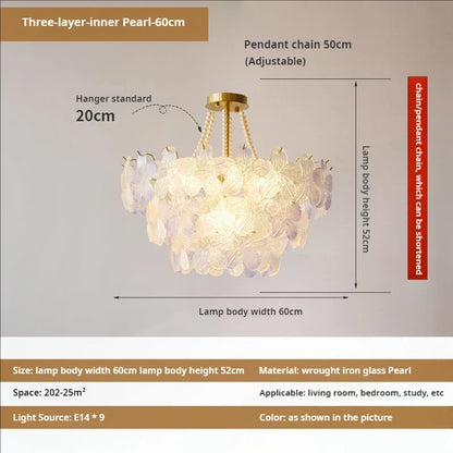 Decorbites™ Blattloser Kristall-Lüster: Moderne französische Beleuchtung für Wohnzimmer und Schlafzimmer