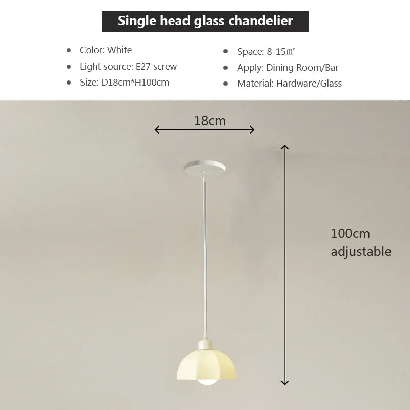 Decorbites™ Elegante LED-Hängelampe in Creme für das Esszimmer