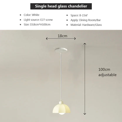 Decorbites™ Elegante LED-Hängelampe in Creme für das Esszimmer