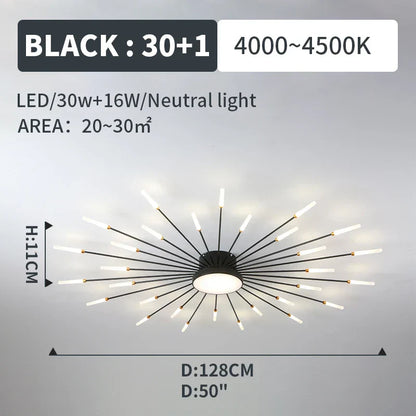 Decorbites™ LED-Feuerwerk-Anhängerlampen – Moderne Kronleuchterbeleuchtung für Wohnzimmer und Schlafzimmer