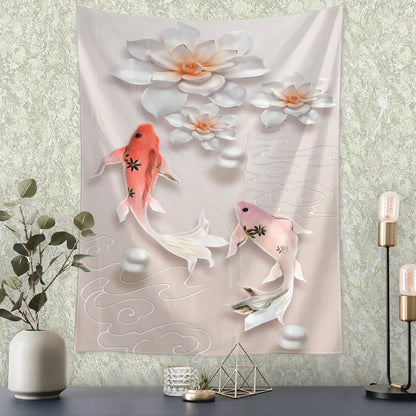 Decorbites™ Fliegender Kran Wandhänger Tapisserie für Zuhause Retro Wanddekoration