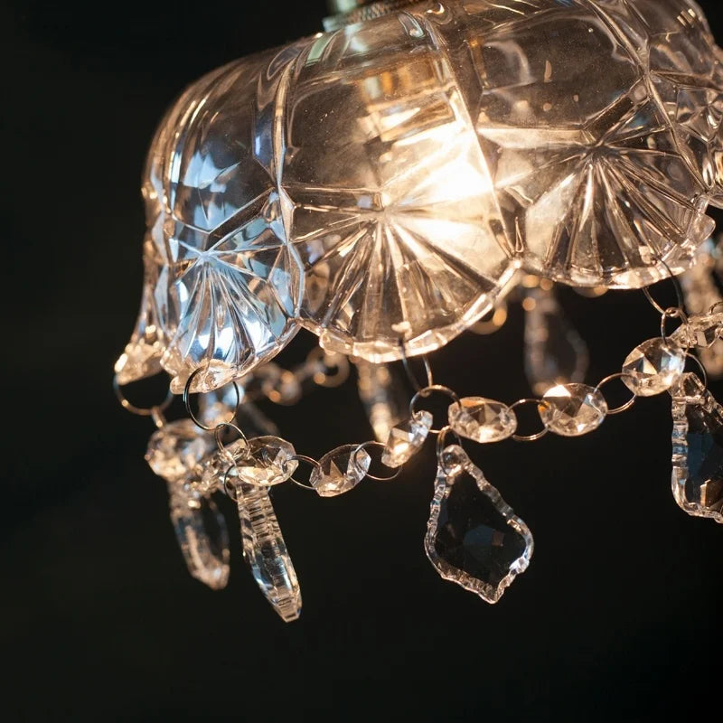 DecorBites™ Crystal Glass LED Pendant Lights for Modern Spaces
