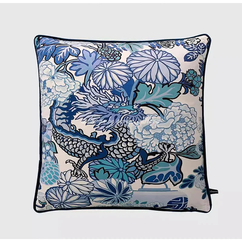 DecorBites™ Crane Art Luxury Throw Pillow Case for Bed & Sofa