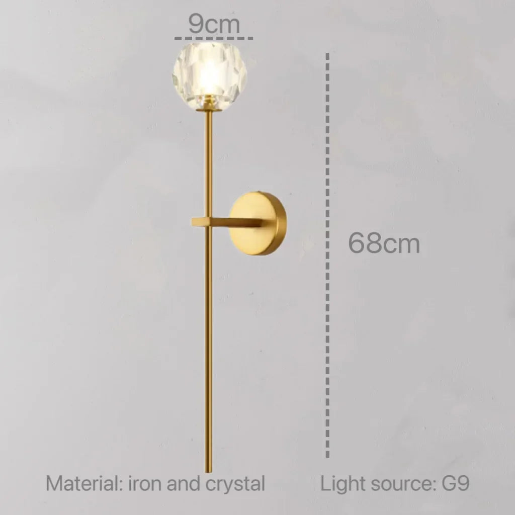 Decorbites™ Kristall-Wandleuchte: Moderne LED-Leuchte für Schlafzimmer, Wohnzimmer und Flur