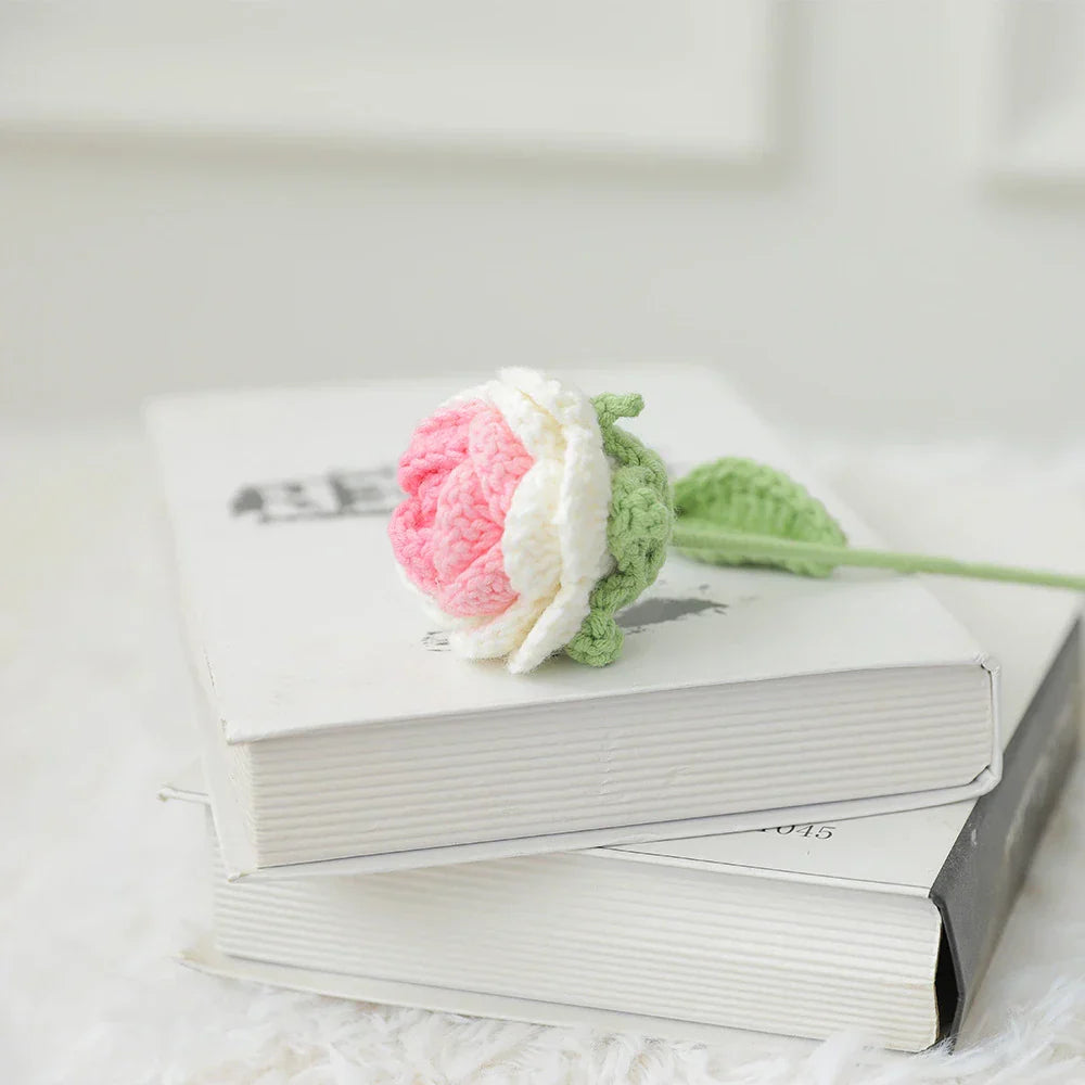 Decorbites™ Strauß aus gehäkelten Rosen DIY Häkelanleitung Hochzeitsgeschenk Muttertag-Geschenk