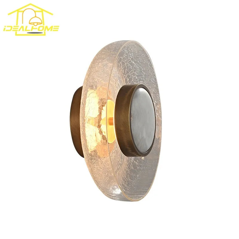 DecorBites™ Cracked Glass LED Wall Lamp Modern Minimalist Design for Home Decor