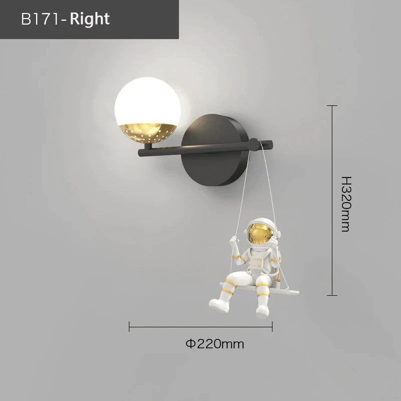 Decorbites™ Kinder-Astronaut-Wandlampe: Moderne Raumthemen-Schlafzimmerleuchte