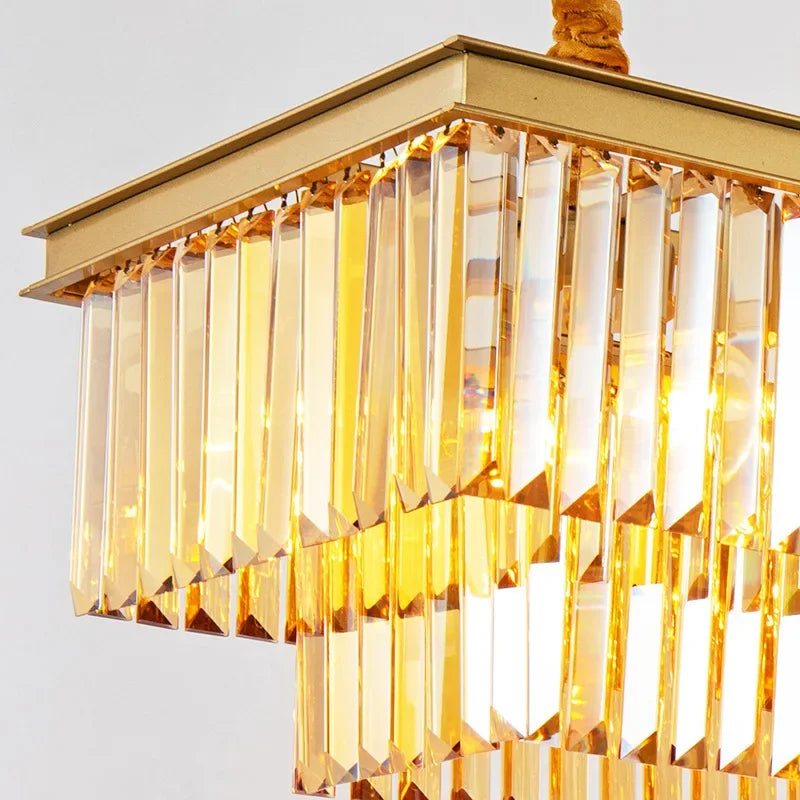Retro Gold Black Chandelier
