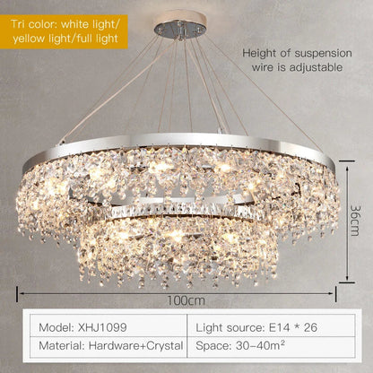 Decorbites™ Kristall-Leuchter: Moderne nordische LED-Wohnzimmerlampe