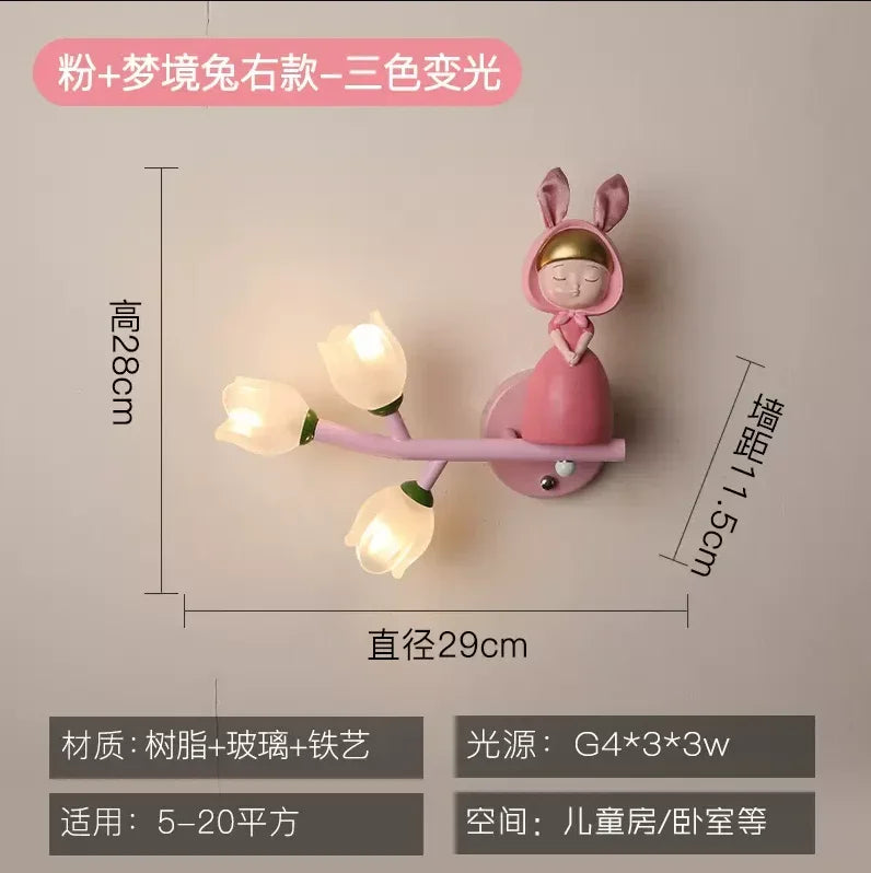 Decorbites™ LED-Wandleuchte für Kinderzimmer – Cartoon-Beleuchtung für die Kinderstube