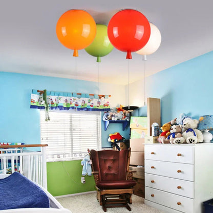 Balloon Acrylic Metal Pendant Light for Children's Rooms