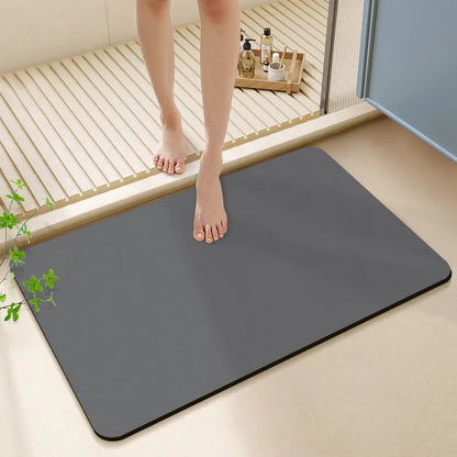 Decorbites™ Diatomeenerde-Badteppich: Super saugfähige rutschfeste Matte für Badezimmer & Toiletten