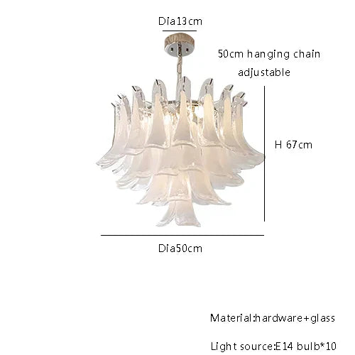 DecorBites™ French Style Glass Chandelier for Living Room Decoration