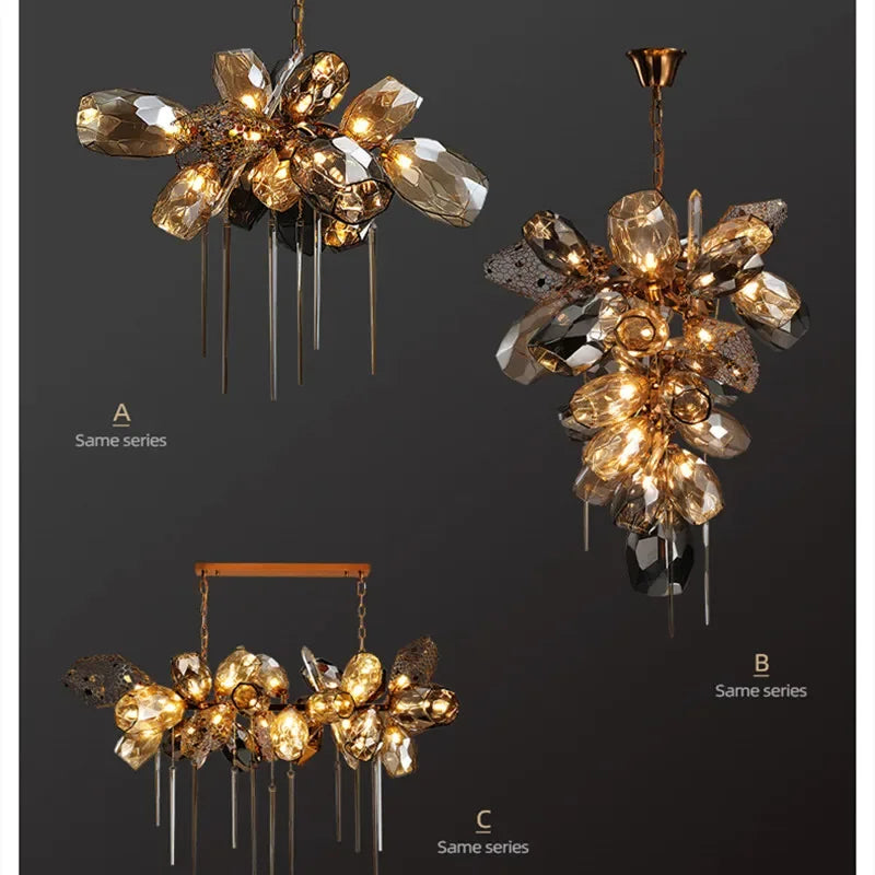 Decorbites™ Kristall-Duplex-Kronleuchter – Modernes Designer-Beleuchtung für das Wohnzimmer