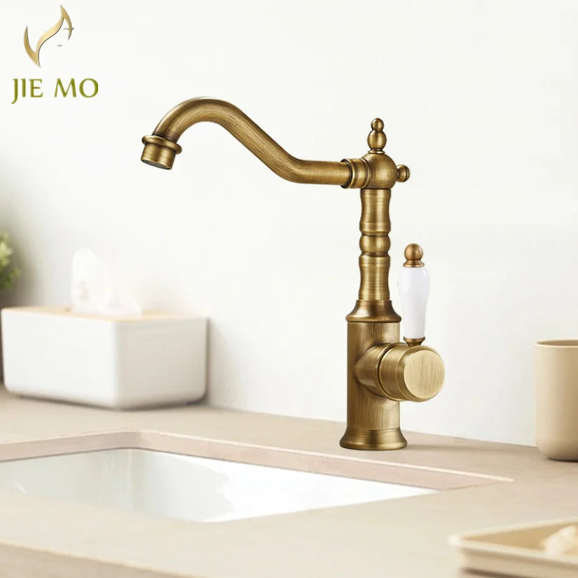 Decorbites™ Gold Luxus-Küchenarmatur für Haushaltsspüle, Heiß- und Kaltwassermischer